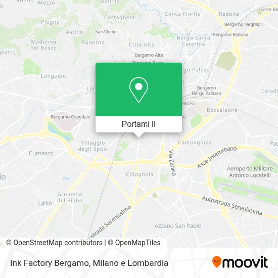 Mappa Ink Factory Bergamo