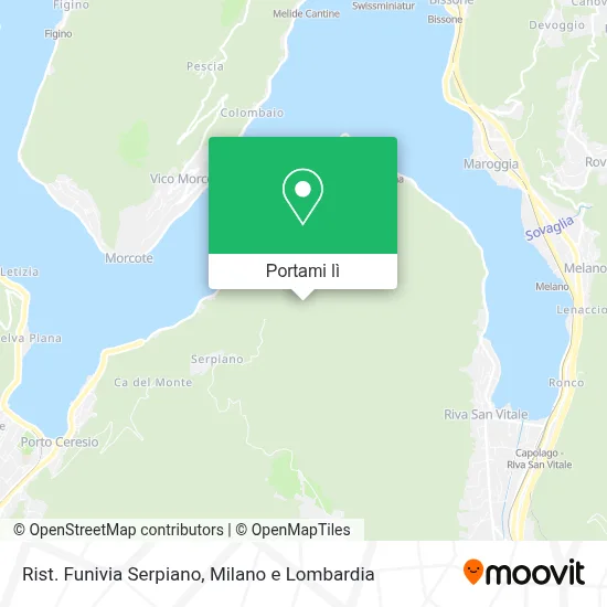 Mappa Rist. Funivia Serpiano