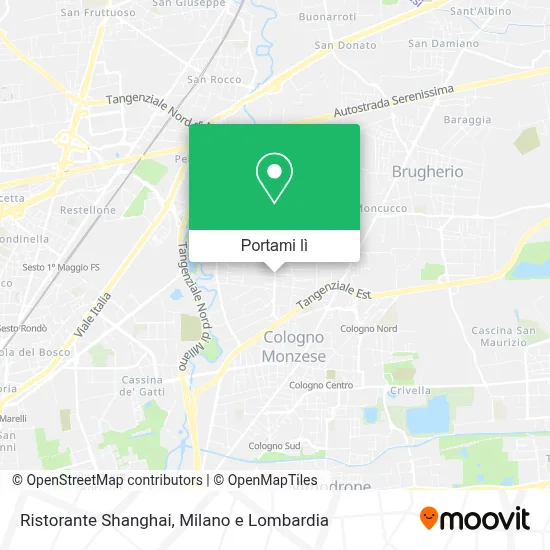 Mappa Ristorante Shanghai
