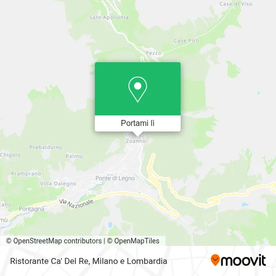 Mappa Ristorante Ca' Del Re