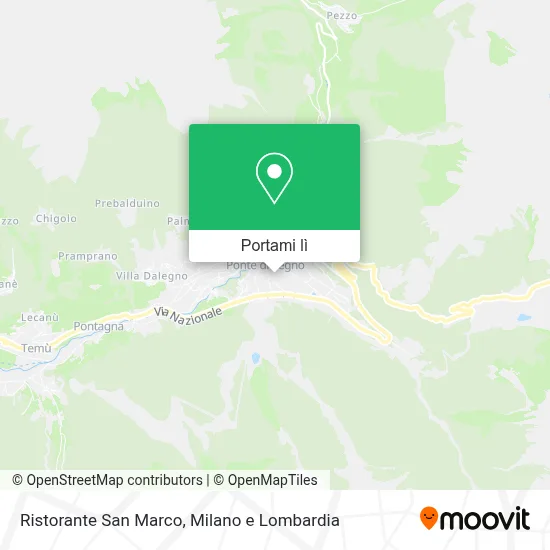 Mappa Ristorante San Marco