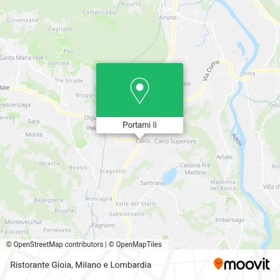 Mappa Ristorante Gioia