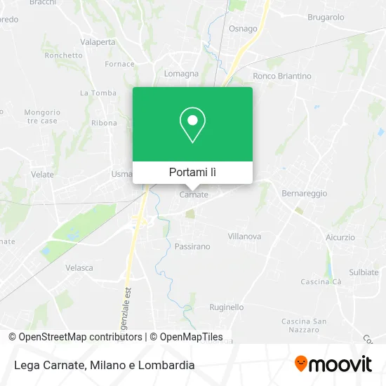 Mappa Lega Carnate