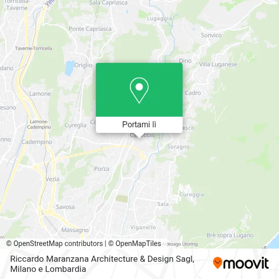 Mappa Riccardo Maranzana Architecture & Design Sagl