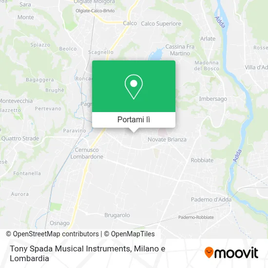 Mappa Tony Spada Musical Instruments