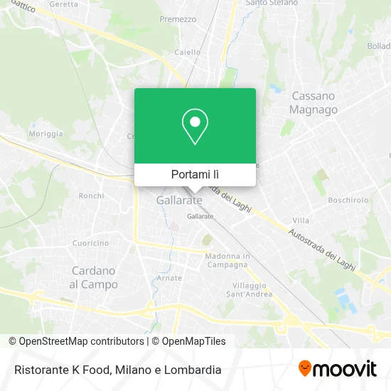 Mappa Ristorante K Food