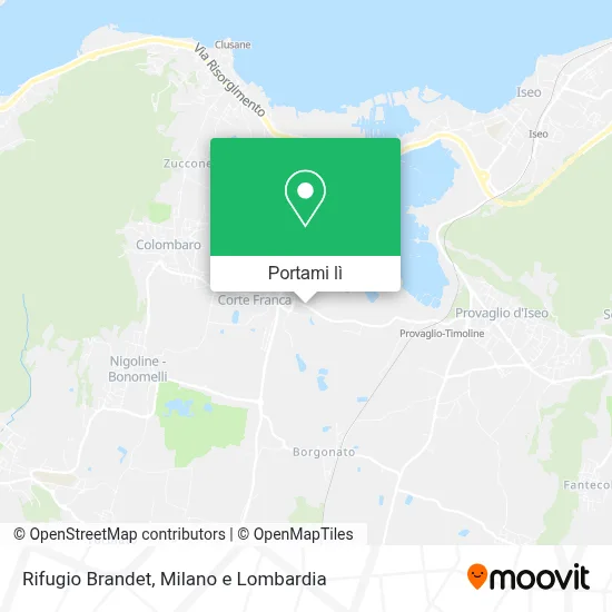 Mappa Rifugio Brandet