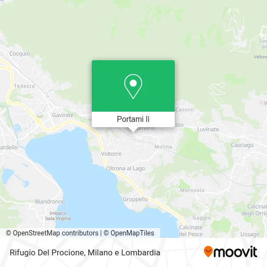 Mappa Rifugio Del Procione