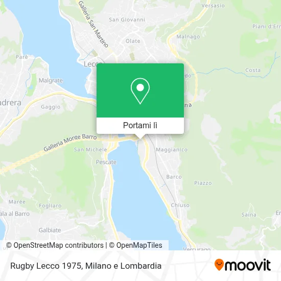 Mappa Rugby Lecco 1975