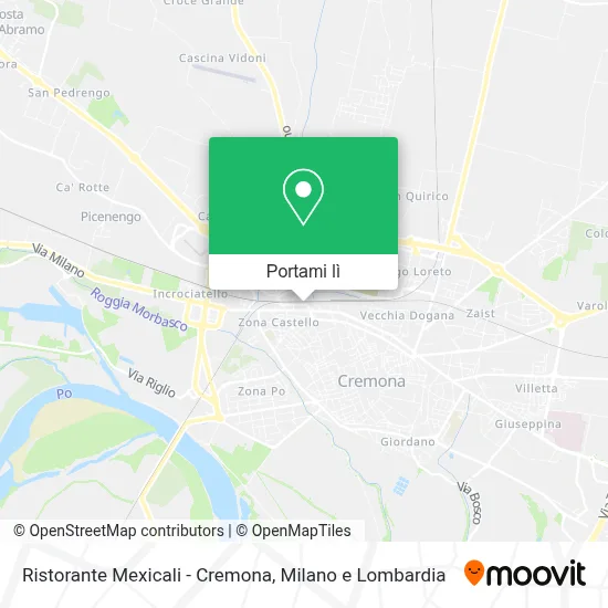Mappa Ristorante Mexicali - Cremona