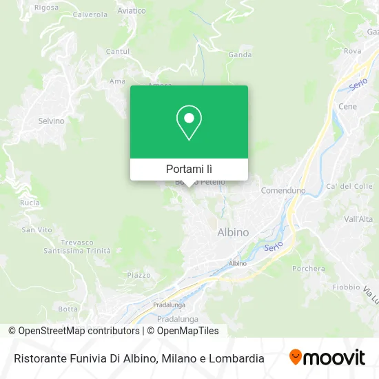 Mappa Ristorante Funivia Di Albino
