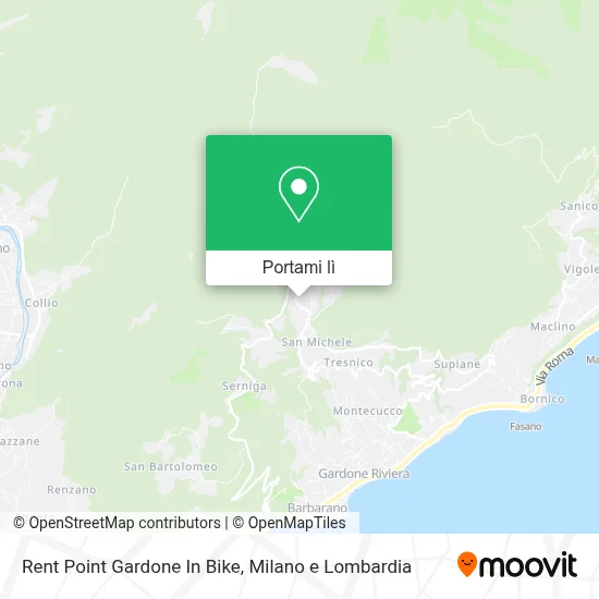 Mappa Rent Point Gardone In Bike