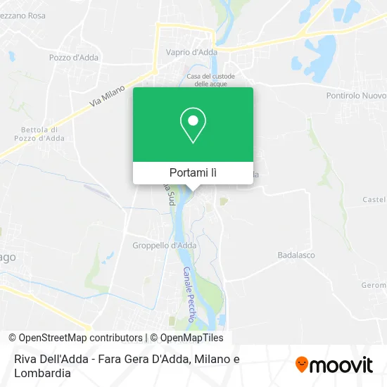Mappa Riva Dell'Adda - Fara Gera D'Adda