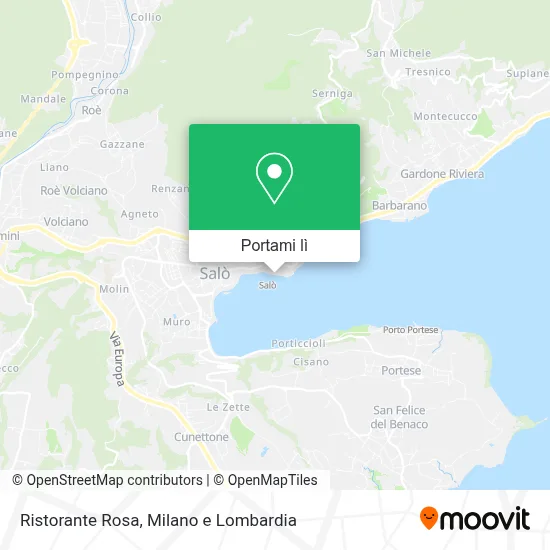 Mappa Ristorante Rosa
