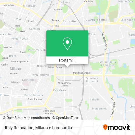 Mappa Italy Relocation