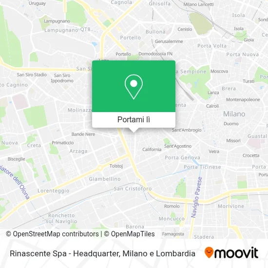 Mappa Rinascente Spa - Headquarter