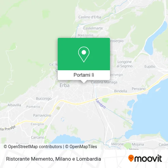 Mappa Ristorante Memento