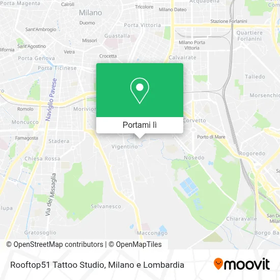 Mappa Rooftop51 Tattoo Studio