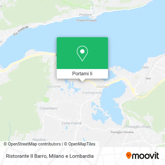 Mappa Ristorante Il Barro