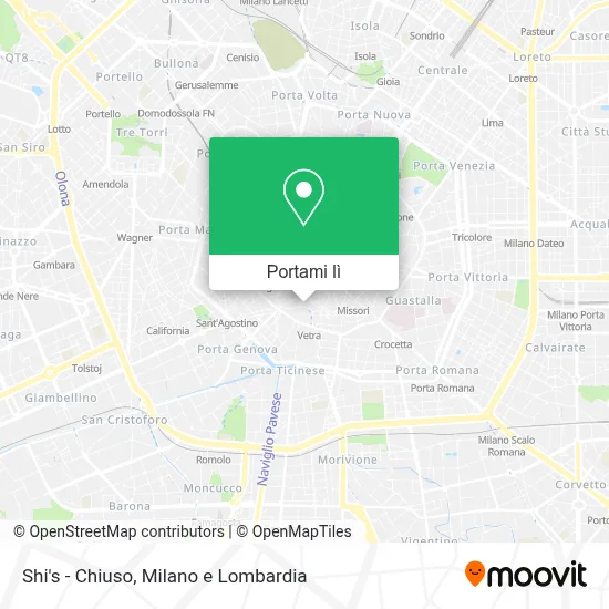 Mappa Shi's - Chiuso