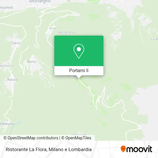 Mappa Ristorante La Flora