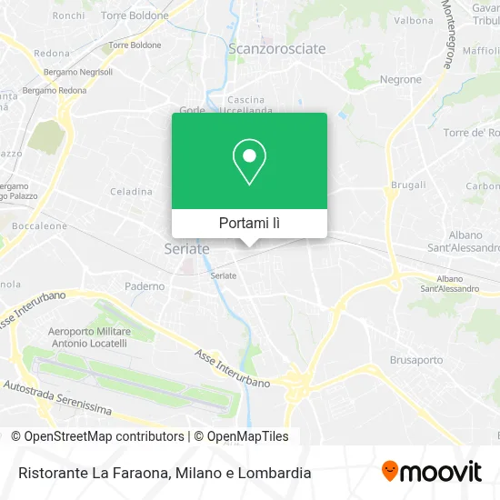 Mappa Ristorante La Faraona