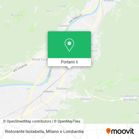 Mappa Ristorante Isolabella