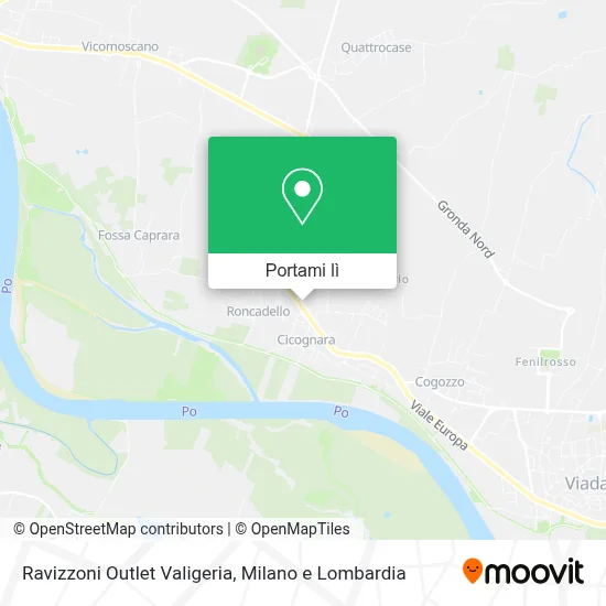 Mappa Ravizzoni Outlet Valigeria