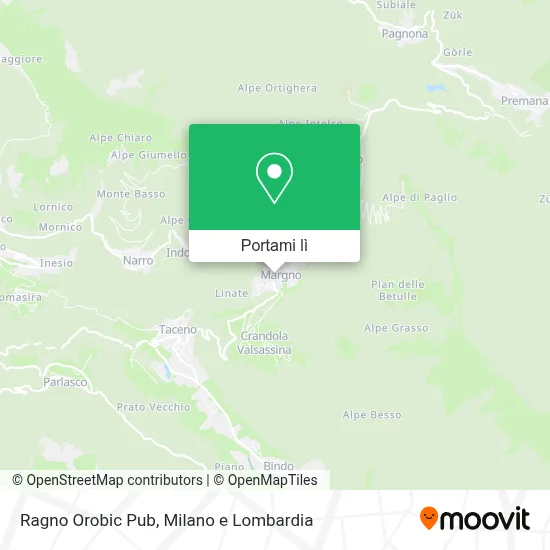 Mappa Ragno Orobic Pub