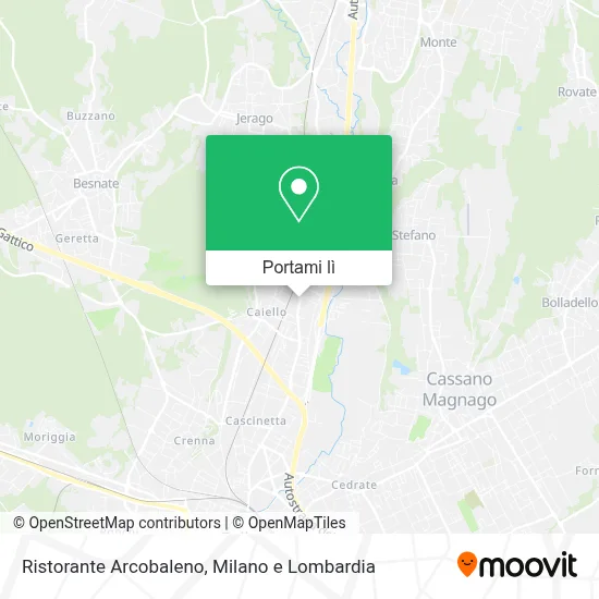 Mappa Ristorante Arcobaleno