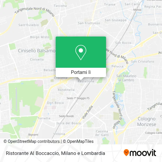 Mappa Ristorante Al Boccaccio