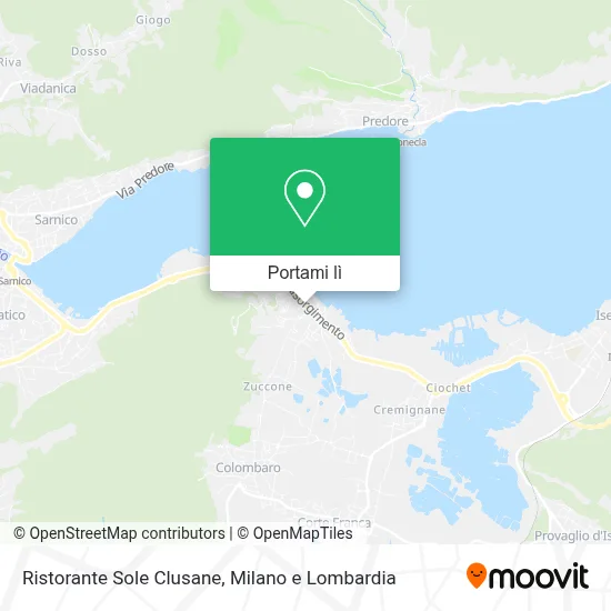 Mappa Ristorante Sole Clusane