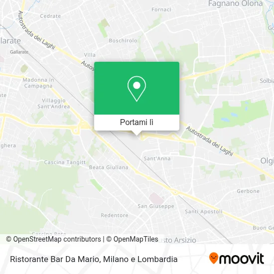 Mappa Ristorante Bar Da Mario