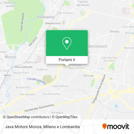 Mappa Java Motors Monza