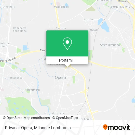 Mappa Privacar Opera