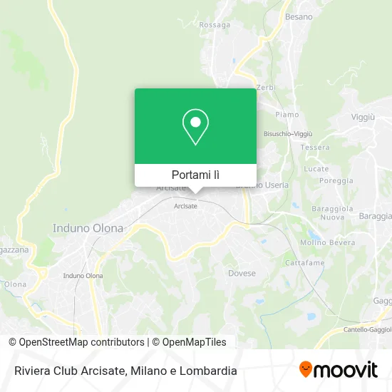 Mappa Riviera Club Arcisate