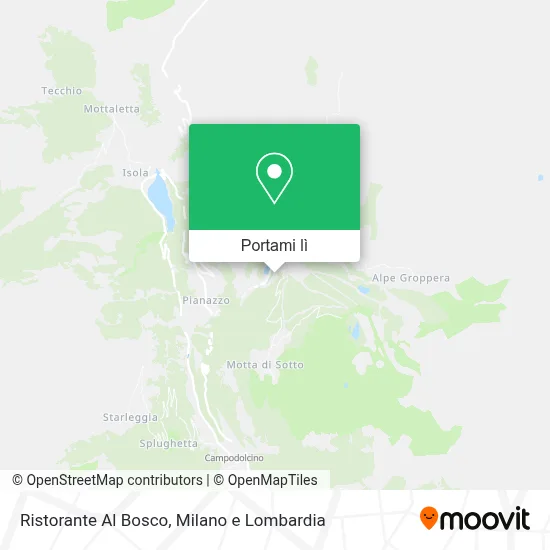 Mappa Ristorante Al Bosco