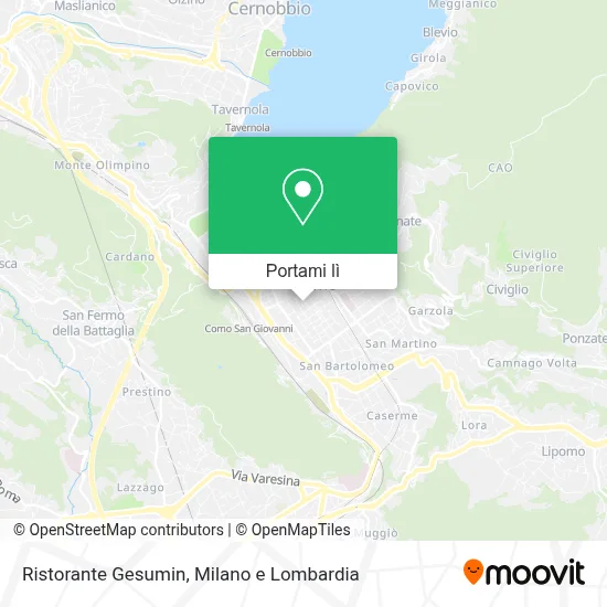 Mappa Ristorante Gesumin