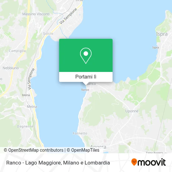 Mappa Ranco - Lago Maggiore