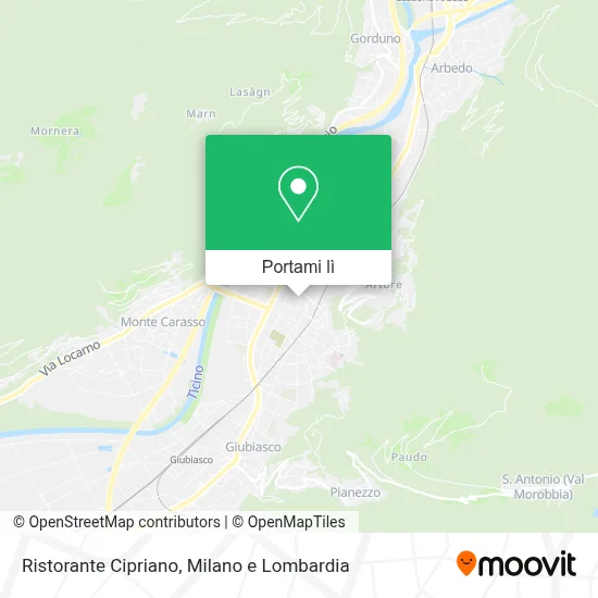 Mappa Ristorante Cipriano
