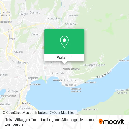 Mappa Reka-Villaggio Turistico Lugano-Albonago