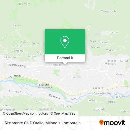 Mappa Ristorante Ca D'Otello