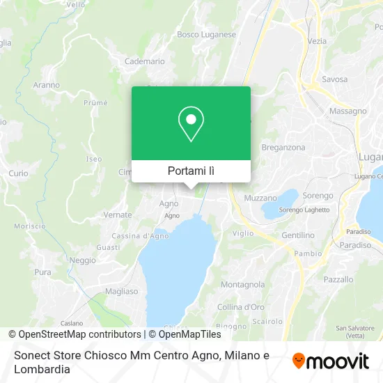 Mappa Sonect Store Chiosco Mm Centro Agno