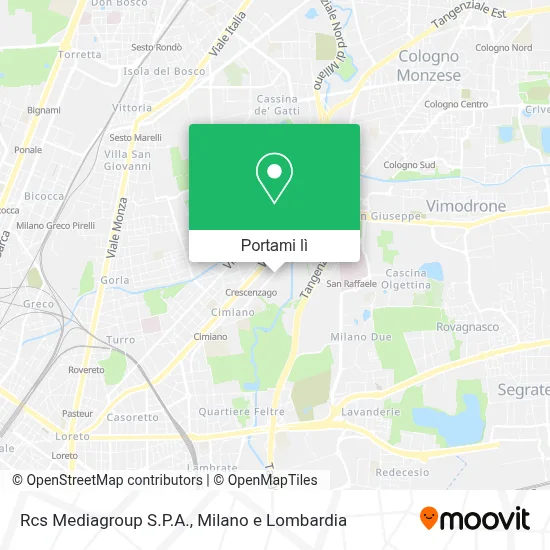 Mappa Rcs Mediagroup S.P.A.