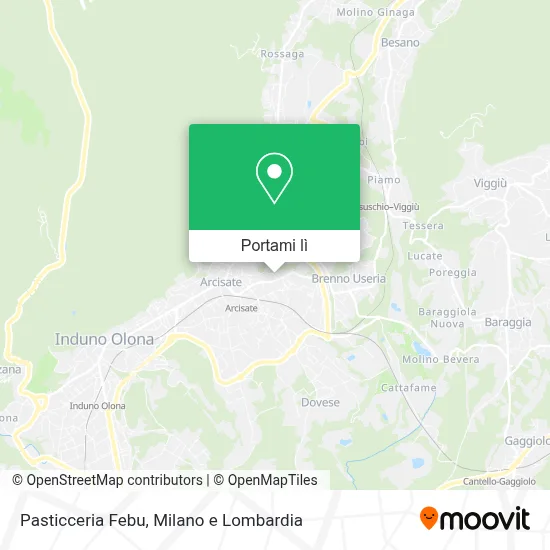 Mappa Pasticceria Febu