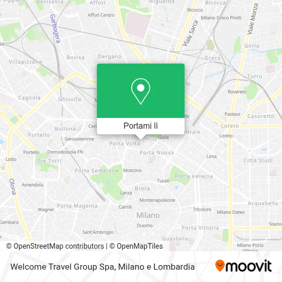 Mappa Welcome Travel Group Spa