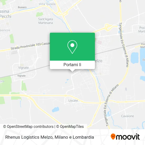 Mappa Rhenus Logistics Melzo