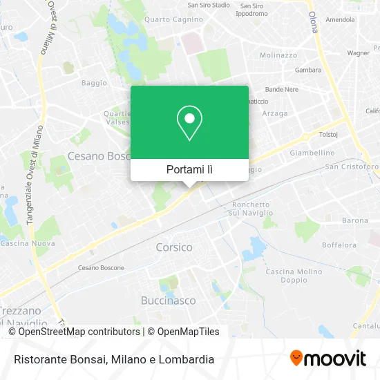 Mappa Ristorante Bonsai