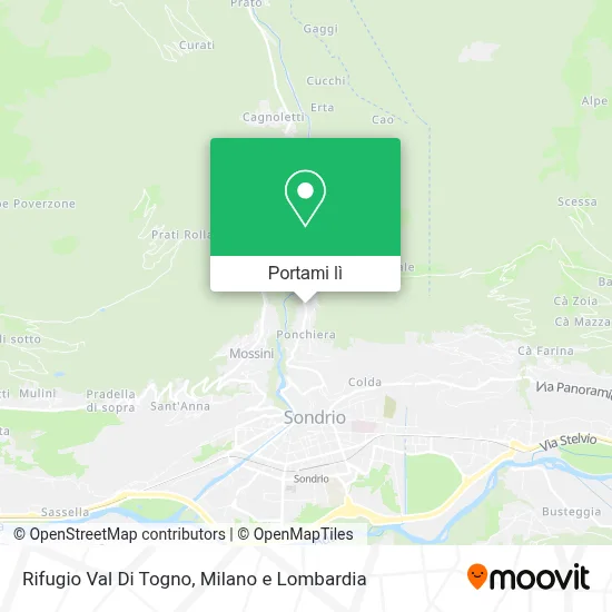 Mappa Rifugio Val Di Togno