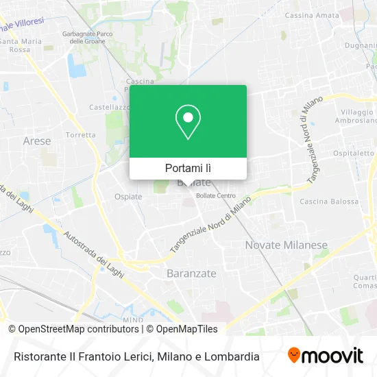Mappa Ristorante Il Frantoio Lerici